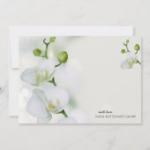 Soft Elegante Orchid Dankeskarte (Rückseite)