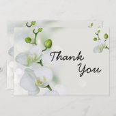 Soft Elegante Orchid Dankeskarte (Vorne/Hinten)