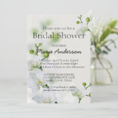 Soft Elegante Orchid Dusche Einladung (Stehend Vorderseite)