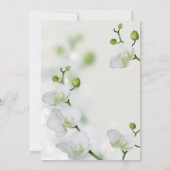 Soft Elegante Orchid Dusche Einladung (Rückseite)