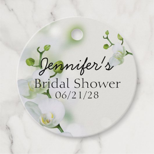 Soft Elegante Orchid Geschenkanhänger (Vorderseite)