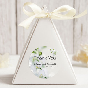 Soft Elegante Orchid Klassischer Rundsticker Runder Aufkleber