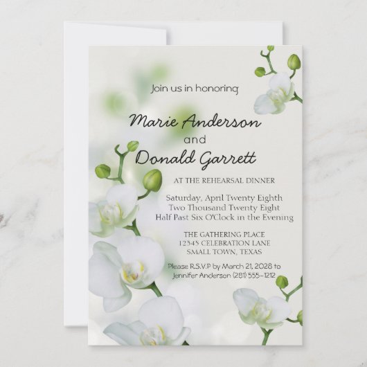 Soft Elegante Orchid Probe Dinner (Vorderseite)