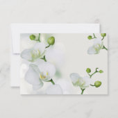 Soft Elegante Orchid RSVP Karte (Rückseite)