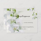 Soft Elegante Orchid RSVP Karte (Vorne/Hinten)