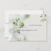 Soft Elegante Orchid RSVP Karte (Rückseite)