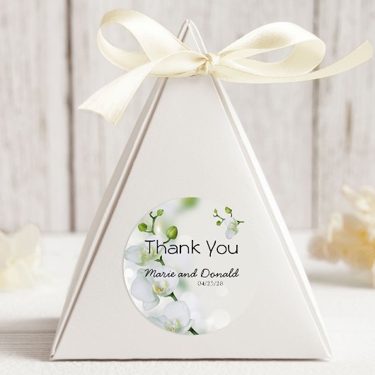 Soft Elegante Orchid Runder Aufkleber