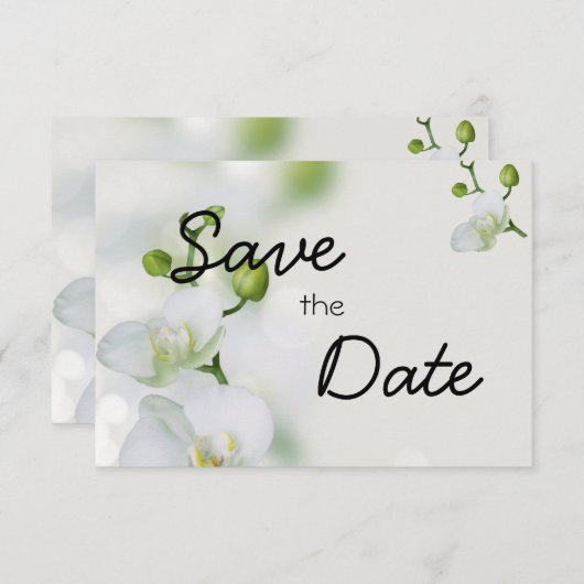 Soft Elegante Orchid Save The Date (Vorne/Hinten)