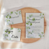 Soft Elegante Orchid Wedding Einladung