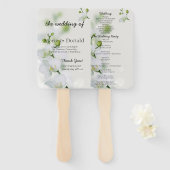 Soft Elegante Orchid Wedding Program Fächer (Vorne und Hinten)