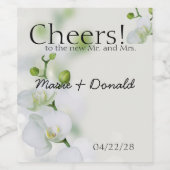 Soft Elegante Orchid Weinetikett (Einzelnes Label)