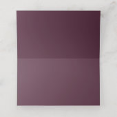 Soft Elegante Rose Burgundy Cream Frame Platzkarte (Innenseite Aufgefaltet)