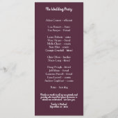 Soft Elegante Rose Burgundy Cream Frame Programm (Rückseite)