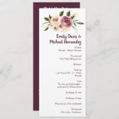 Soft Elegante Rose Burgundy Cream Frame Programm (Vorne/Hinten)