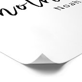 Soft Elephant Mom Baby First Mothers Day Calm Art Poster (Ecke)