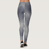 Soft Elevation Lines – Grey Scale Leggings (Rückseite)