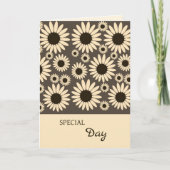 Soft Empress Brown Birthday Card Karte (Vorderseite)
