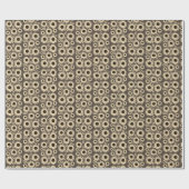 Soft Empress Florals Braun Empress Geschenkpapier (Flach)