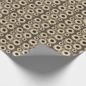 Soft Empress Florals Braun Empress Geschenkpapier (Ecke)