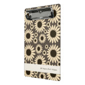 Soft Empress Florals Braun Mini Klemmbrett (Gewinkelt2)