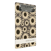 Soft Empress Florals Braun Mini Klemmbrett (Schrägansicht)