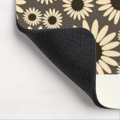 Soft Empress Florals Braun Mousepad (Ecke)