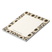 Soft Empress Florals Braun Notizblock (Rotiert)