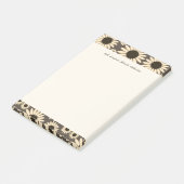 Soft Empress Florals Braun Post-it Klebezettel (angewinkelt)