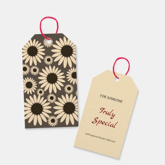 Soft Empress Florals Braune Kaiserin Geschenkanhänger