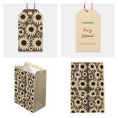  Soft Empress Florals Brown Empress Mittlere Geschenktüte