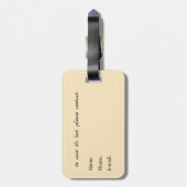 Soft Empress Florals Radiant Empress Gepäckanhänger (Rückseite vertikal)