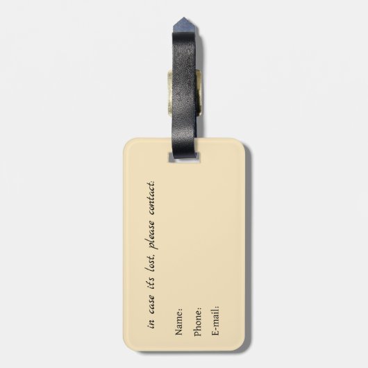  Soft Empress Florals Radiant Empress Gepäckanhänger (Rückseite vertikal)