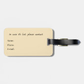  Soft Empress Florals Radiant Empress Gepäckanhänger (Rückseite horizontal)