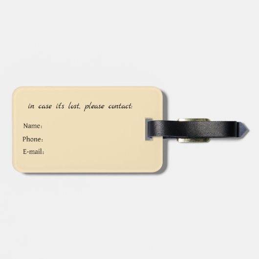 Soft Empress Florals Radiant Empress Gepäckanhänger (Rückseite horizontal)