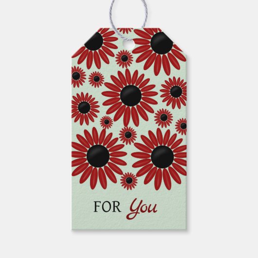 Soft Empress Florals Velvet Geschenkanhänger (Vorderseite)