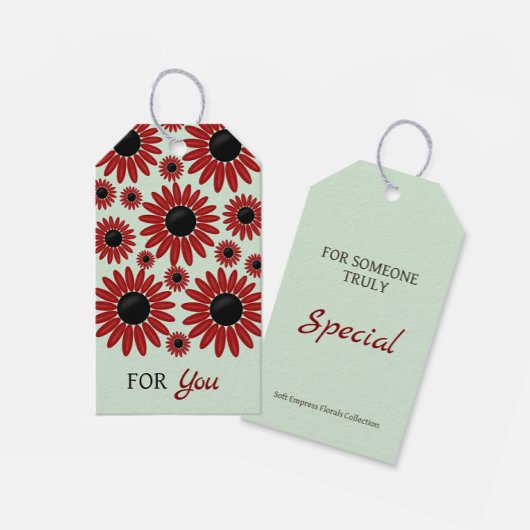 Soft Empress Florals Velvet Geschenkanhänger