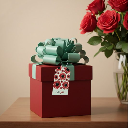 Soft Empress Florals Velvet Geschenkanhänger