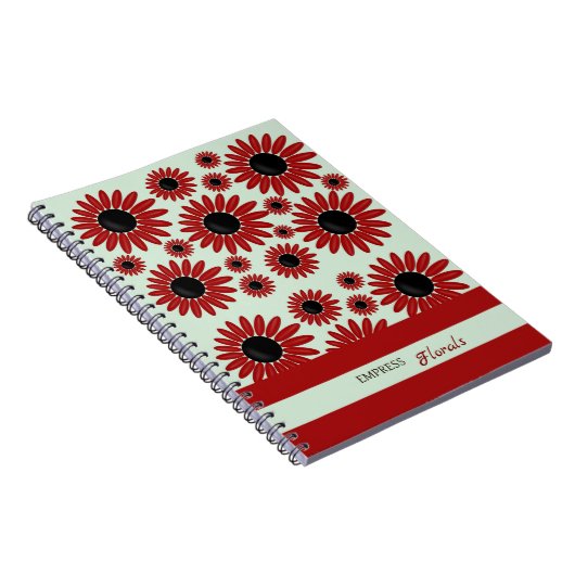 Soft Empress Florals Velvet Notizblock (Rechte Seite)