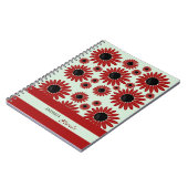 Soft Empress Florals Velvet Notizblock (Linke Seite)
