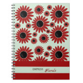 Soft Empress Florals Velvet Notizblock (Vorderseite)
