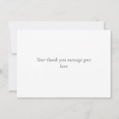 Soft Eucalyptus Greenerity Wedding Vielen Dank Dankeskarte (Rückseite)