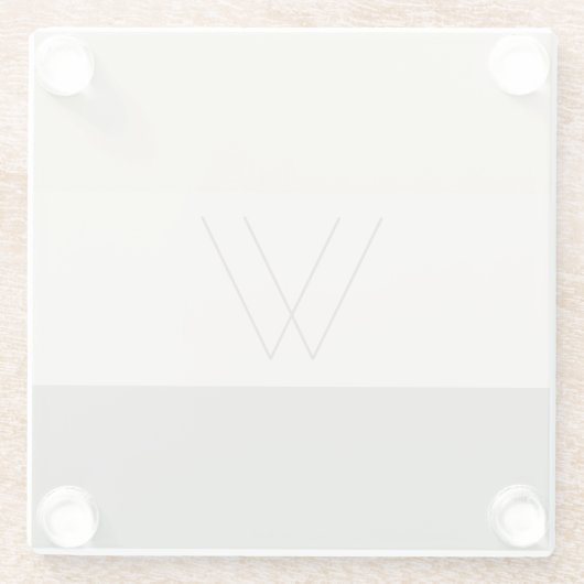 Soft Evergreen, Off White, Tan & Brown Glasuntersetzer (Rückseite)