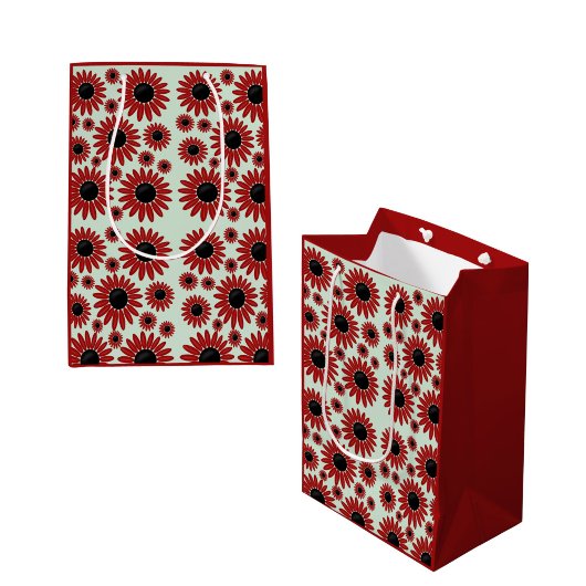 Soft Express Florals Samt Mittlere Geschenktüte