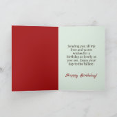 Soft Express Florals Velvet Birthday Karte (Innenseite)