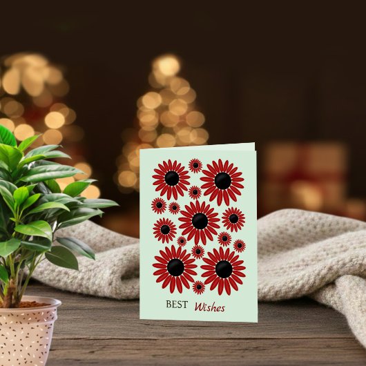 Soft Express Florals Velvet Birthday Karte