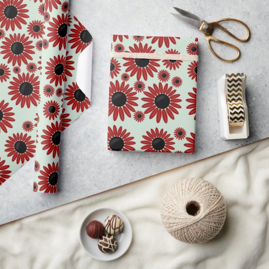 Soft Express Florals Velvet Geschenkpapier (Kunsthandwerk)