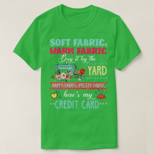 Soft fabric warm fabric buy it by the yard quiltin T-Shirt (Design vorne)