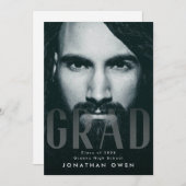 Soft Fade Large GRAD Modernes Script Foto Ankündigung (Vorne/Hinten)