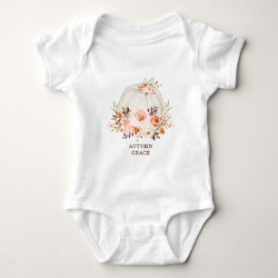Soft Fall Herbst Kürbiskolbenmädchen Baby Strampler