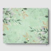 Soft Fall Pumpkin Greenery Gold Neutral Baby Gästebuch (Rückseite)